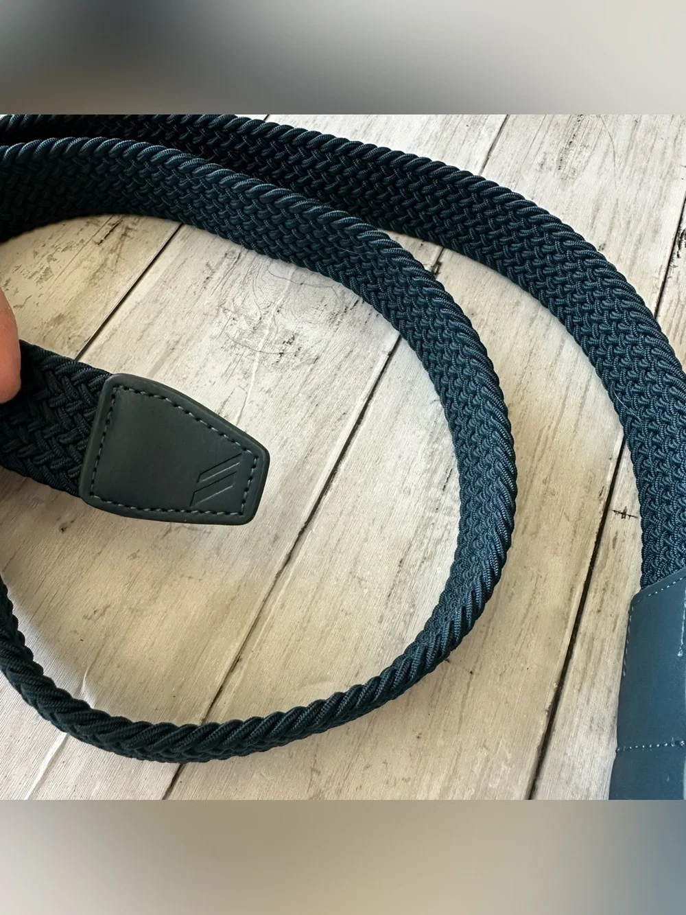 PREOWNED UNDER ARMOUR BLUE STRETCH BRAIDED GOLF BELT MENS SIZE L/XL 49” LONG